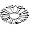 Ekena Millwork Augustus Architectural Grde PVC Pierced Ceiling Medallion, Antiqued Silver, 28"OD x 9 7/8"ID x 3/4"P CMPP28AUASV - alternate 4